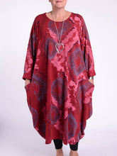 Lagenlook Parachute Dress With Pockets Cotton - 9215 Patterned, Dresses, Pure Plus Clothing, Lagenlook Clothing, Plus Size Fashion, Over 50 Fashion